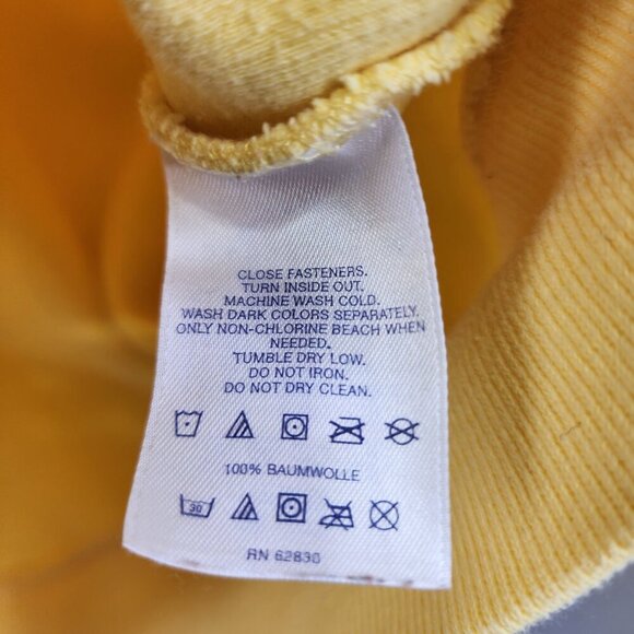 Lands' End‎ Men's Bedford Rib Quarter Zip Sweater Quarter Zip Yellow Men's XL/T - Picture 4 of 8